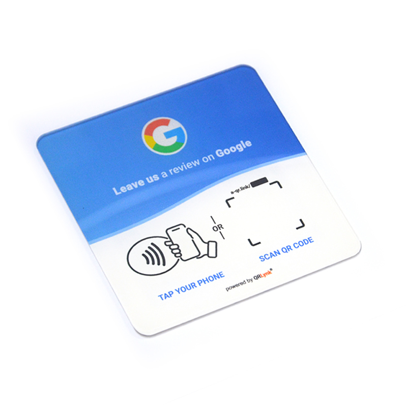 Acrylic Tap-to-Review NFC Table Sign - Image 4