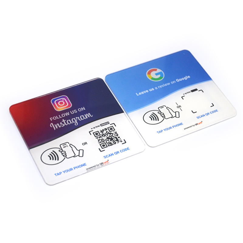 Acrylic Tap-to-Review NFC Table Sign - Image 3