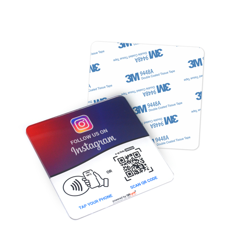 Acrylic Tap-to-Review NFC Table Sign