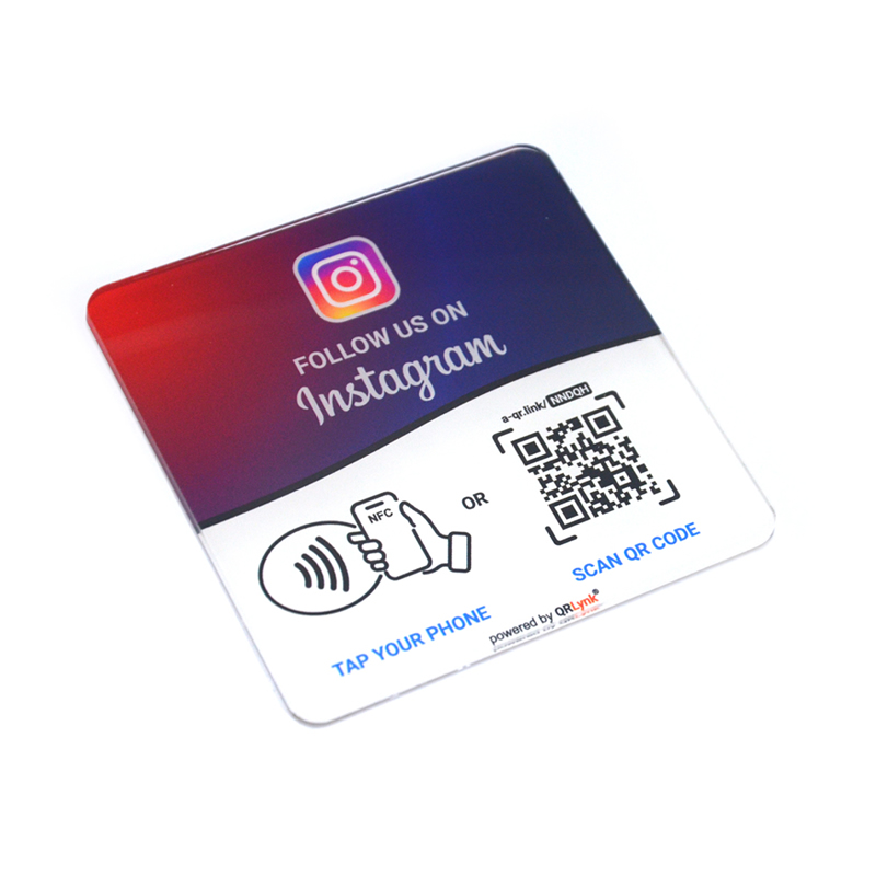 Acrylic Tap-to-Review NFC Table Sign - Image 2