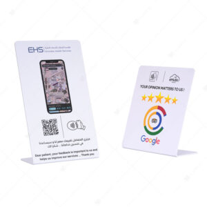 PVC NFC Tap 5 Star Review Table Stand