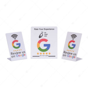 Customized PVC Google Review Desk Stand