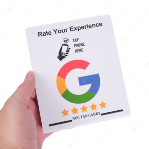 Printable PVC Google Review NFC Stand