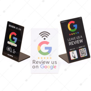 Custom Acrylic Google Review NFC Tap Stand