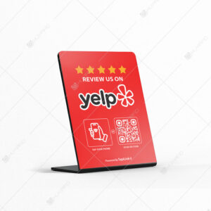 Custom Plastic NFC Yelp 5-Star Review Stand