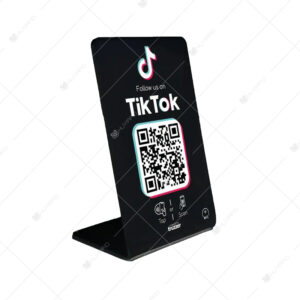 PVC TikTok Social Media NFC Table Sign